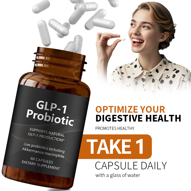 Probiotic with 500M AFU Multi-Strain + Prebiotic – Supports Production & Appetite Control, Delayed Release, Third-Party Tested, for Men & Women(60 Capsules, 1-Pack)